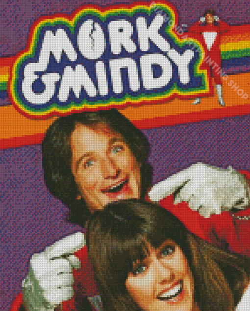 Mork And Mindy Sitcom Poster Diamond Painting