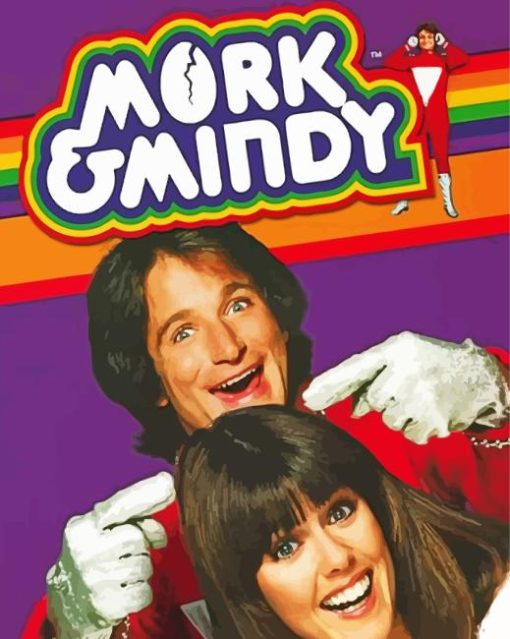 Mork And Mindy Sitcom Poster Diamond Painting