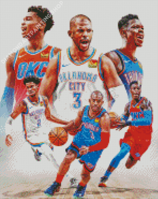 Oklahoma City Thunder Diamond Painting