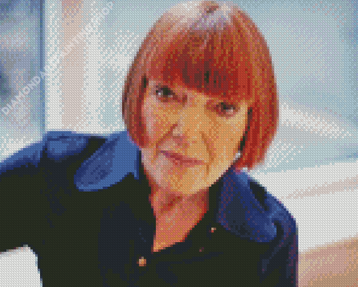 Old British Fashion Designer Mary Quant Diamond Painting