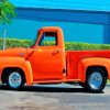 Orange 1955 Ford Pickup Diamond Painting