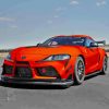 Orange Toyota Supra Mk4 Diamond Painting