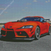 Orange Toyota Supra Mk4 Diamond Painting