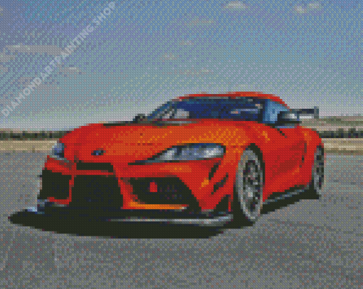 Orange Toyota Supra Mk4 Diamond Painting