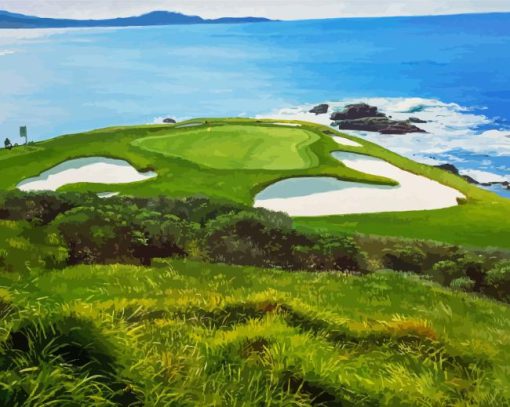 Pebble Beach Golf Diamond Painting