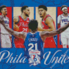 Philadelphia 76ers Basketball Players Poster Diamond Painting