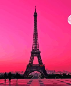 Pink Sky Paris Diamond Painting