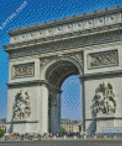 Place Arc De Triomphe Paris Charles Gaulle Diamond Painting