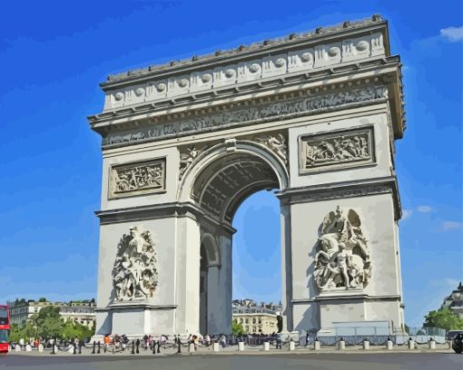 Place Arc De Triomphe Paris Charles Gaulle Diamond Painting