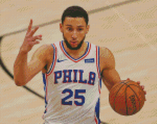 Professional Basketball Player Ben Simmons Diamond Painting