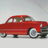 Red 49 Ford Coupe Car Diamond Painting