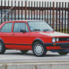 Red Golf 1 Car Diamond Painting