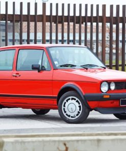 Red Golf 1 Car Diamond Painting