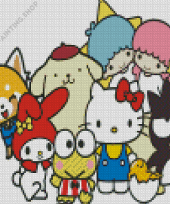 Sanrio Cartoon Characters For Diamond Painting