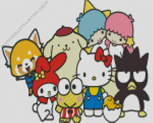 Sanrio Cartoon Characters For Diamond Painting