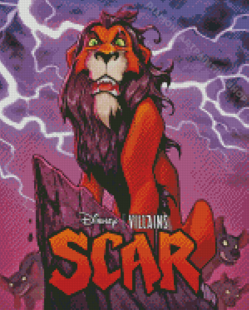 Scar Lion Poster Diamond Painting