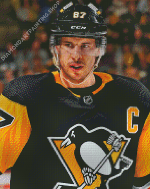 Sidney Crosby Ice Hockey Player Diamond Painting