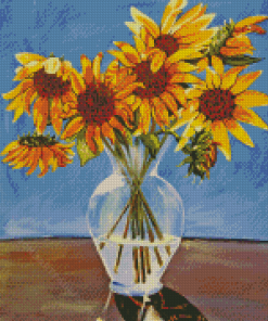 Sunflowers Vase Diamond Painting