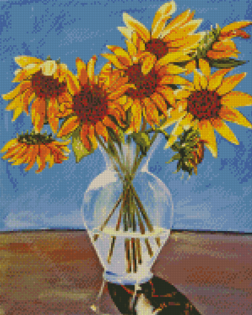 Sunflowers Vase Diamond Painting