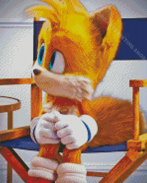 Tails The Hedgehog Diamond Painting