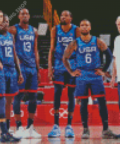 Team USA Basketballers Diamond Painting