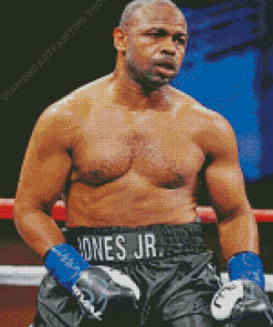 The Boxer Roy Jones Jr Diamond Painting