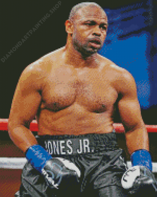 The Boxer Roy Jones Jr Diamond Painting