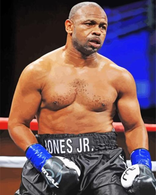 The Boxer Roy Jones Jr Diamond Painting