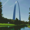 The Gateway Arch Reflection Diamond Painting