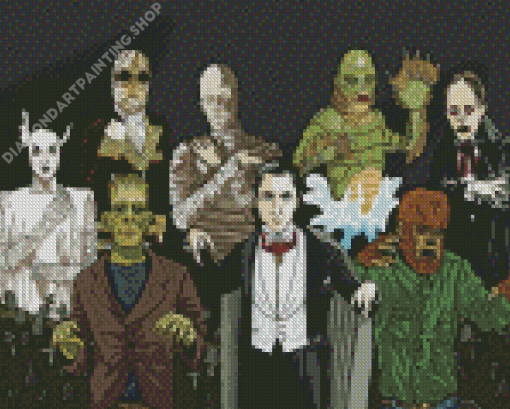 The Hollywood Monsters Diamond Painting