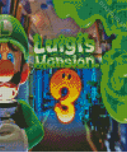 The Luigis Mansion Diamond Painting