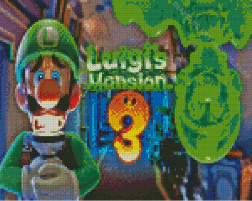 The Luigis Mansion Diamond Painting