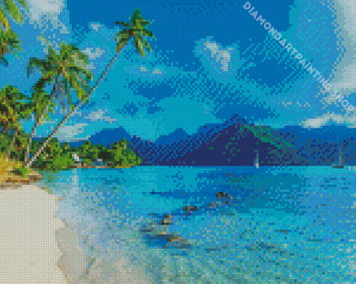 The Polynesian Beach Diamond Painting