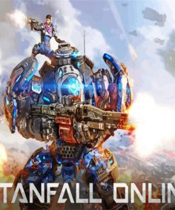 Titanfall Online Game Poster Diamond Painting