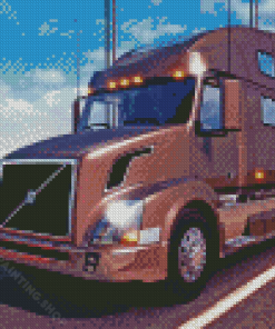 Volvo Semi Truck Diamond Painting