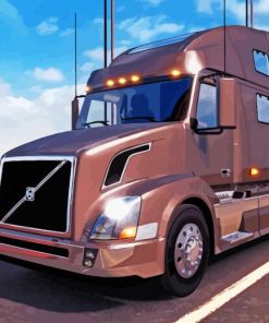 Volvo Semi Truck Diamond Painting