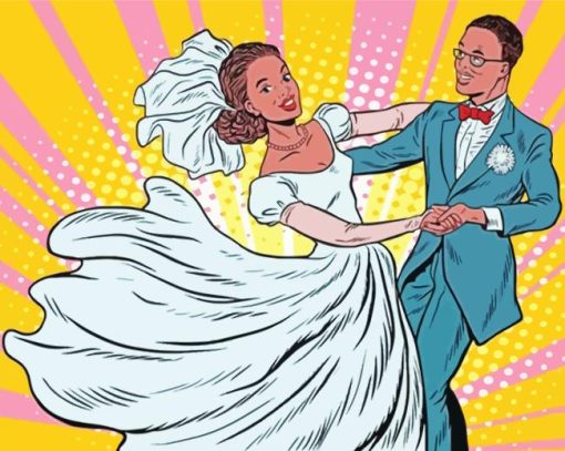 Wedding Dance Pop Art Diamond Painting