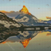 Zermatt Mount Water Reflection Diamond Painting