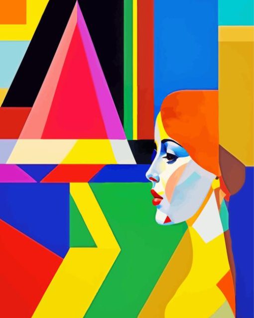 Cubism Lady Diamond Painting