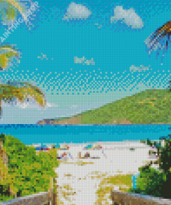 Aesthetic Flamenco Beach Diamond Painting