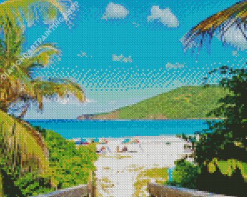 Aesthetic Flamenco Beach Diamond Painting