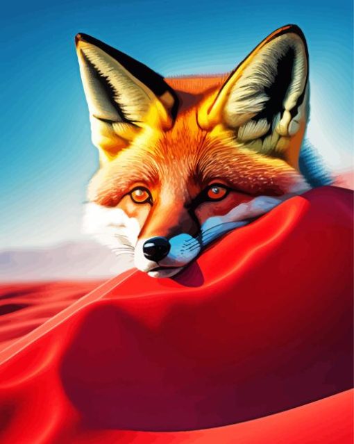 Aesthetic Red Fox Diamond Painting