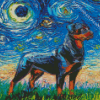 Aesthetic Rottweiler Diamond Painting