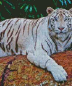 Aesthetic Albino Tiger Diamond Painting