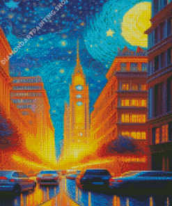 Aesthetic City Of The Stars Diamond Painting