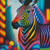 Colorful Zebra Diamond Painting