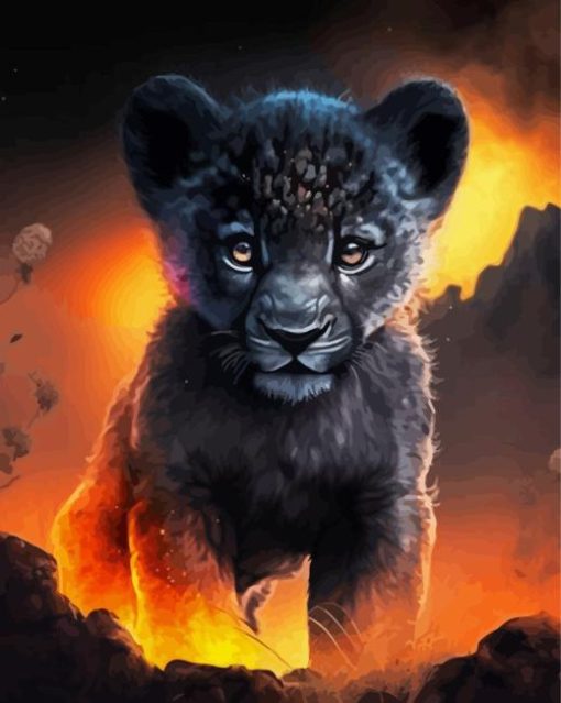 Aesthetic Black Cub For Diamond Painting