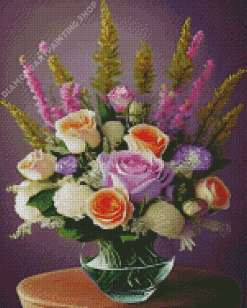 Aesthetic Flowers Vase Diamond Painting