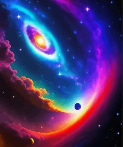 Aesthetic Galaxy Space Scene Diamond Painting