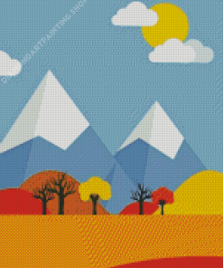 Aesthetic Mountains Diamond Painting